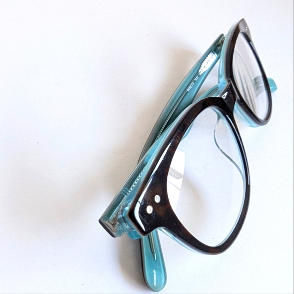 Kate Spade Eyeglasses Frames Readers ๐ Marbled Brown & Light blue Glasses - Picture 9 of 16